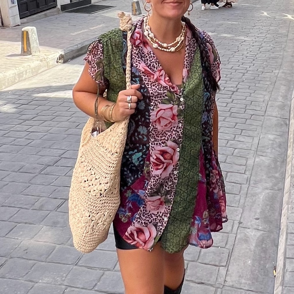 Free People Toni Printed Mini Dress